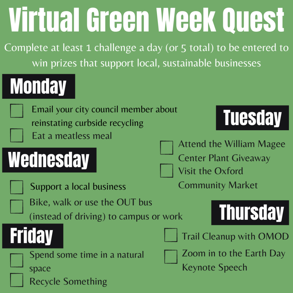 Virtual Green Week Graphic